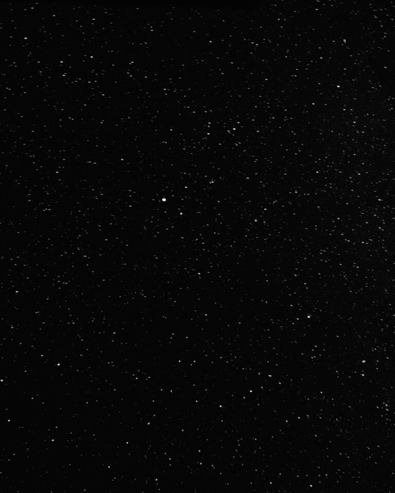 black and white stars in the sky